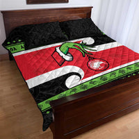 New Zealand Funny Christmas Quilt Bed Set Maori Tiki LT05 - Polynesian Pride