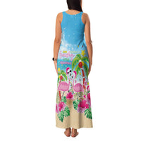 Hawaii Christmas Family Matching Tank Maxi Dress and Hawaiian Shirt Deck The Palms Holiday Flamingos LT05 - Polynesian Pride