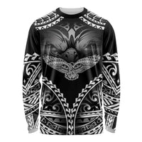Hawaiian Hawk Long Sleeve Shirt Polynesian Pattern Style