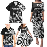 Hawaii Ohana Means Family Family Matching Puletasi and Hawaiian Shirt Sea Turtle Polynesian Style LT05 - Polynesian Pride
