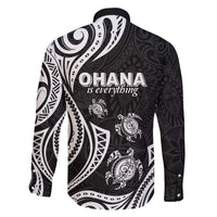 Hawaii Ohana Means Family Family Matching Puletasi and Hawaiian Shirt Sea Turtle Polynesian Style LT05 - Polynesian Pride