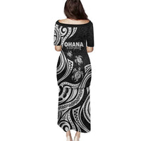 Hawaii Ohana Means Family Family Matching Puletasi and Hawaiian Shirt Sea Turtle Polynesian Style LT05 - Polynesian Pride