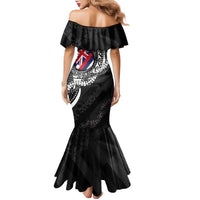 Hawaii King Flag Family Matching Mermaid Dress and Hawaiian Shirt Hawaiian Maile Lei LT05 - Polynesian Pride
