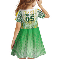 Custom Cook Islands Rugby Family Matching Off Shoulder Short Dress and Hawaiian Shirt Unique Style White Version - Polynesian Pride
