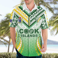 Custom Cook Islands Rugby Hawaiian Shirt Unique Style White Version - Polynesian Pride