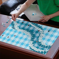 Blue Hawaii Palaka Puzzle Hawaiian Honohono Lei
