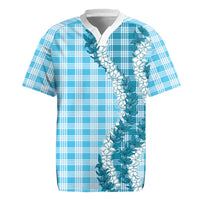 Blue Hawaii Palaka Rugby Jersey Hawaiian Honohono Lei