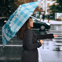 Blue Hawaii Palaka Umbrella Hawaiian Honohono Lei
