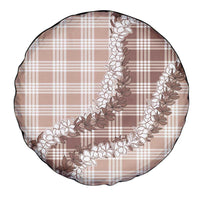 Beige Hawaii Palaka Spare Tire Cover Hawaiian Honohono Lei