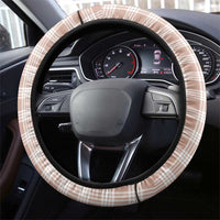 Beige Hawaii Palaka Steering Wheel Cover Hawaiian Honohono Lei LT05 - Polynesian Pride