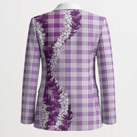 Violet Hawaii Palaka Blazer Hawaiian Honohono Lei