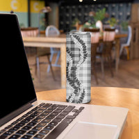 Gray Hawaii Palaka Skinny Tumbler Hawaiian Honohono Lei