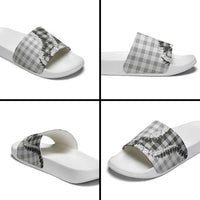 Gray Hawaii Palaka Slide Sandals Hawaiian Honohono Lei