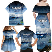 New Zealand Wanaka Air Show Family Matching Off Shoulder Maxi Dress and Hawaiian Shirt With Maori Pattern LT05 - Polynesian Pride