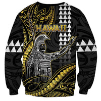 Hawaii King Kamehameha The Great Sweatshirt Gold Tribal Tattoo LT05 - Polynesian Pride