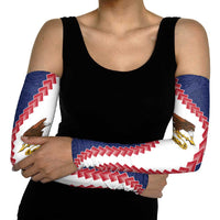 American Samoa Eagle Arm Sleeves Polynesian Tribal Pattern Curve Style
