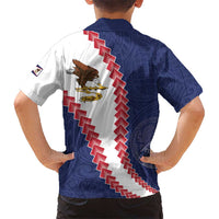 American Samoa Eagle Family Matching Tank Maxi Dress and Hawaiian Shirt Polynesian Tribal Pattern Curve Style