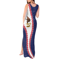 American Samoa Eagle Tank Maxi Dress Polynesian Tribal Pattern Curve Style