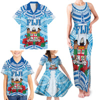 Personalised Fiji Ratu Sir Lala Sukuna Day Family Matching Tank Maxi Dress and Hawaiian Shirt Hibiscus Tapa Pattern LT05 - Polynesian Pride