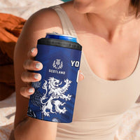 New Zealand And Scotland Rugby Custom 4 in 1 Can Cooler Tumbler Maori Tiki With Thistle Together LT05 - Polynesian Pride