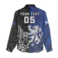New Zealand And Scotland Rugby Custom Women Casual Shirt Maori Tiki With Thistle Together LT05 - Polynesian Pride