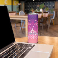 New Zealand Matariki Skinny Tumbler Maori Marae Purple Galaxy