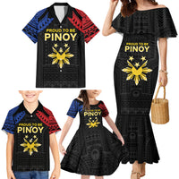 Philippines Independence Day Family Matching Mermaid Dress and Hawaiian Shirt Proud To Be Pinoy LT05 - Polynesian Pride