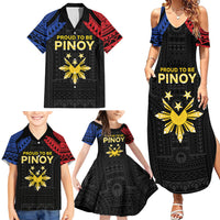 Philippines Independence Day Family Matching Summer Maxi Dress and Hawaiian Shirt Proud To Be Pinoy