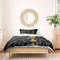Hawaiian Honu And Surfboards Bedding Set Gold Style - Polynesian Pride