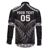 Custom New Zealand Maori Tiki Rugby Family Matching Short Sleeve Bodycon Dress and Hawaiian Shirt Go Aotearoa Maori Pattern LT05 - Polynesian Pride