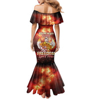Hawaii Veterans Day Family Matching Mermaid Dress and Hawaiian Shirt May We Never Forget Freedom Isn't Free LT05 - Polynesian Pride