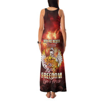 Hawaii Veterans Day Family Matching Tank Maxi Dress and Hawaiian Shirt May We Never Forget Freedom Isn't Free LT05 - Polynesian Pride
