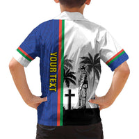 New Caledonia Armistice Day Family Matching Tank Maxi Dress and Hawaiian Shirt Lest We Forget Flag Style LT05 - Polynesian Pride