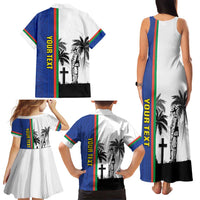 New Caledonia Armistice Day Family Matching Tank Maxi Dress and Hawaiian Shirt Lest We Forget Flag Style LT05 - Polynesian Pride