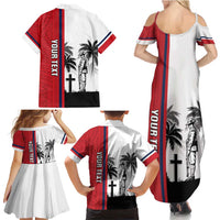 Wallis and Futuna Armistice Day Family Matching Summer Maxi Dress and Hawaiian Shirt Lest We Forget Flag Style LT05 - Polynesian Pride