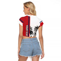Wallis and Futuna Armistice Day Raglan Cropped T Shirt Lest We Forget Flag Style LT05 - Polynesian Pride