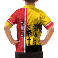 Marquesas Islands Armistice Day Family Matching Long Sleeve Bodycon Dress and Hawaiian Shirt Lest We Forget Flag Style LT05 - Polynesian Pride