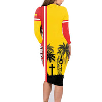 Marquesas Islands Armistice Day Family Matching Long Sleeve Bodycon Dress and Hawaiian Shirt Lest We Forget Flag Style LT05 - Polynesian Pride