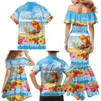 Personalised Hawaii Funny Thanksgiving Family Matching Mermaid Dress and Hawaiian Shirt Thankful From The Beach LT05 - Polynesian Pride