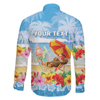 Personalised Hawaii Funny Thanksgiving Family Matching Tank Maxi Dress and Hawaiian Shirt Thankful From The Beach LT05 - Polynesian Pride