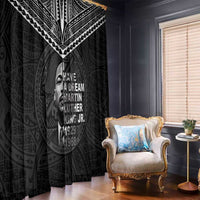 American Samoa MLK Day Window Curtain Polynesian Style