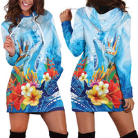 Polynesia Humpback Whale Hoodie Dress Ocean Style