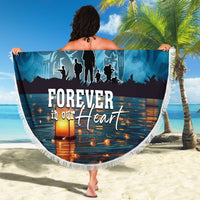 Hawaii Memorial Day Lantern Floating Beach Blanket Always In Our Hearts