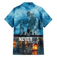 Hawaii Memorial Day Lantern Floating Family Matching Long Sleeve Bodycon Dress and Hawaiian Shirt Always In Our Hearts LT05 - Polynesian Pride