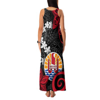 Tahiti Heiva Festival Family Matching Tank Maxi Dress and Hawaiian Shirt Floral Pattern With Coat Of Arms LT05 - Polynesian Pride