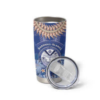 Marshall Islands Jemenei Day Tumbler Cup Polynesian Tribal Tattoo Seashell Necklace LT05 - Polynesian Pride