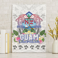Guam Chamorro Liberation Day Canvas Wall Art 82nd Anniversary LT05 Without Frame White - Polynesian Pride