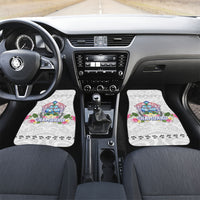 Guam Chamorro Liberation Day Car Mats 82nd Anniversary LT05 Set 2pcs - Front White - Polynesian Pride