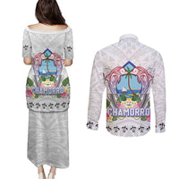 Guam Chamorro Liberation Day Couples Matching Puletasi and Long Sleeve Button Shirt 82nd Anniversary LT05 - Polynesian Pride