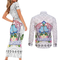 Guam Chamorro Liberation Day Couples Matching Short Sleeve Bodycon Dress and Long Sleeve Button Shirt 82nd Anniversary LT05 - Polynesian Pride